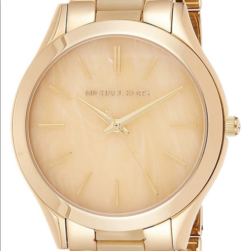 Michael Kors MK4285 Gold Slim Bracelet Watch